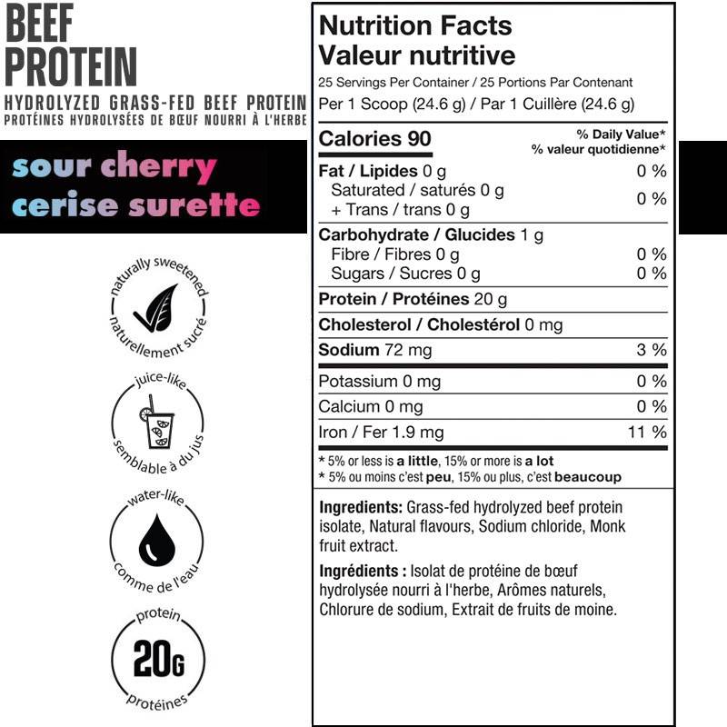 ALT Protéine de boeuf nourri à l'herbe 555g-615g