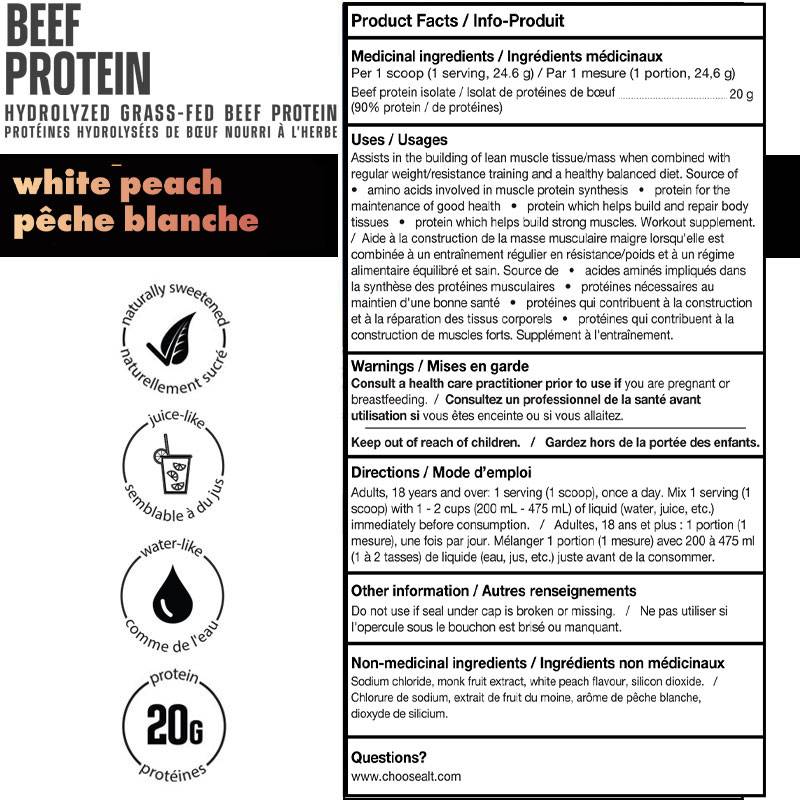 ALT Protéine de boeuf nourri à l'herbe 555g-615g
