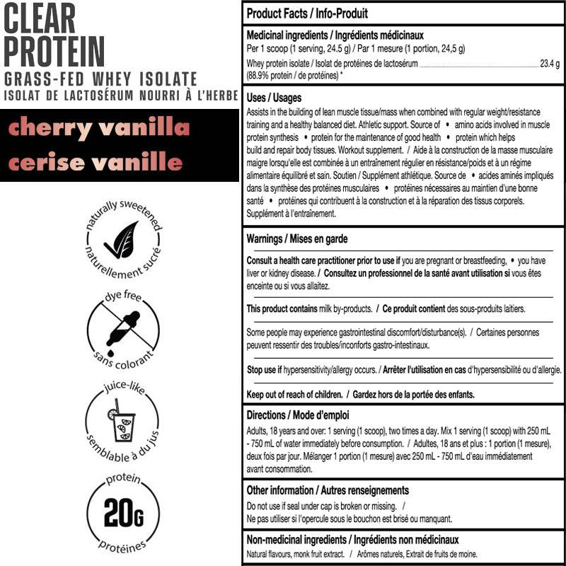 ALT Clear isolat de protéine 440g-490g