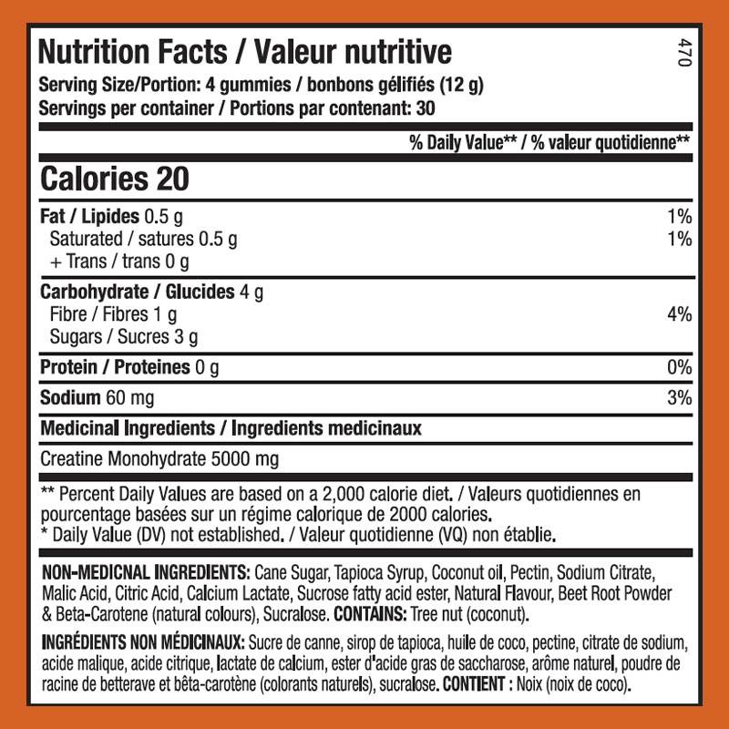 ANS Creatine Gummies 120 jujubes