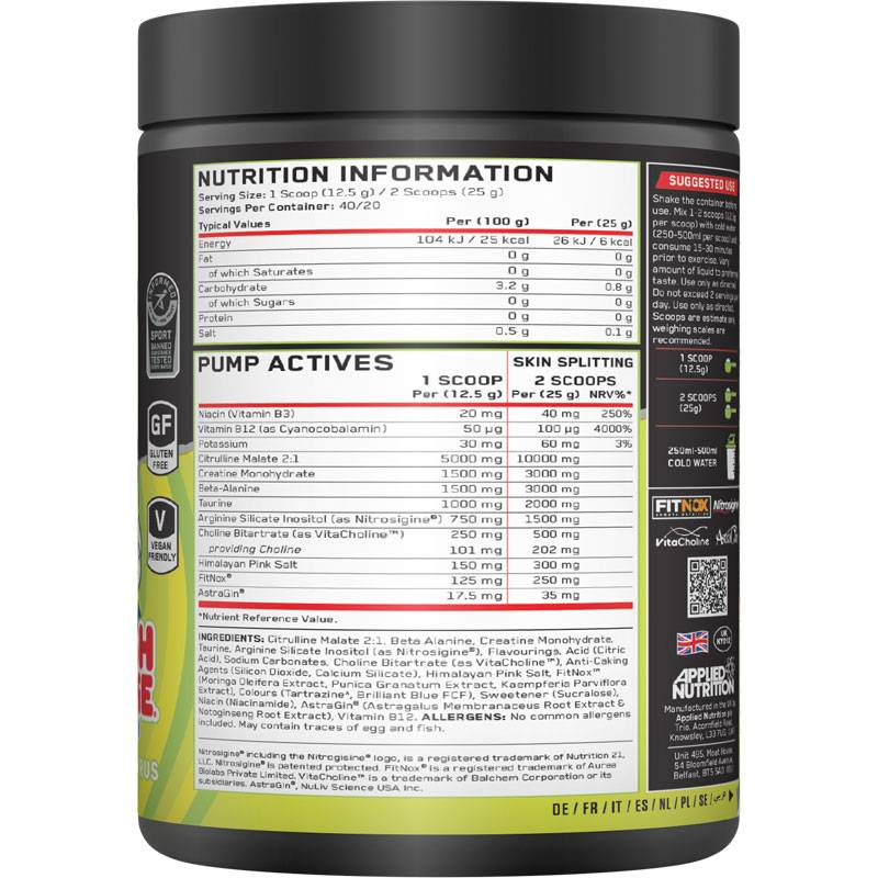 Applied Nutrition Pump Pre-Workout 500g