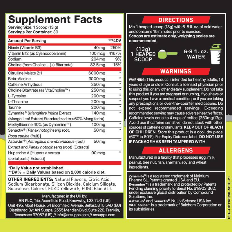 ABE Ultimate Pre-workout 390g