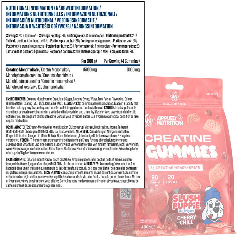 Applied Nutrition Creatine Gummies 400g - 80 gummies