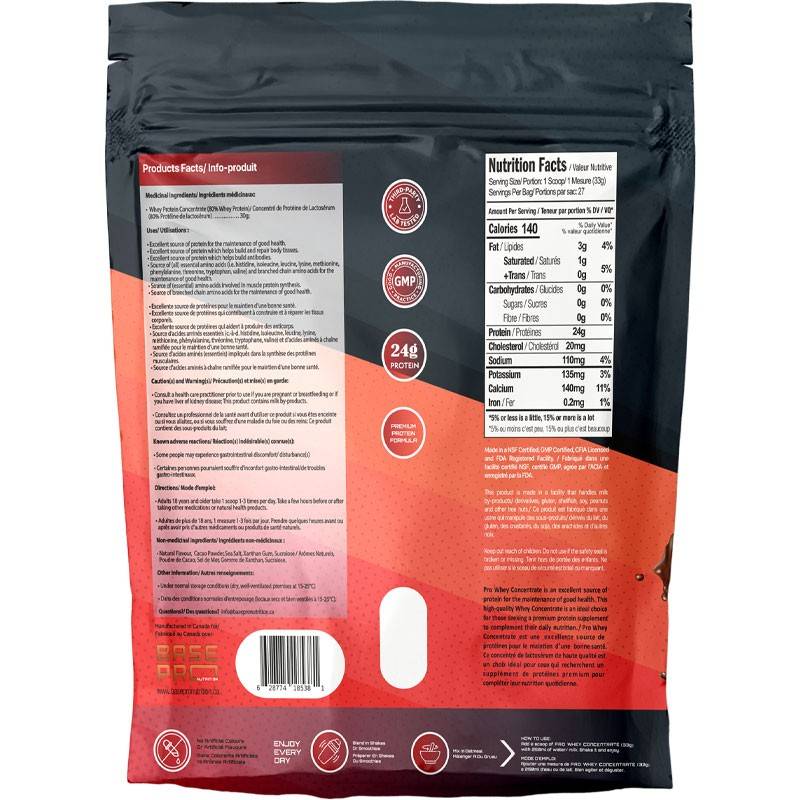 Base Pro Nutrition Pro Whey Concentrate 2lb