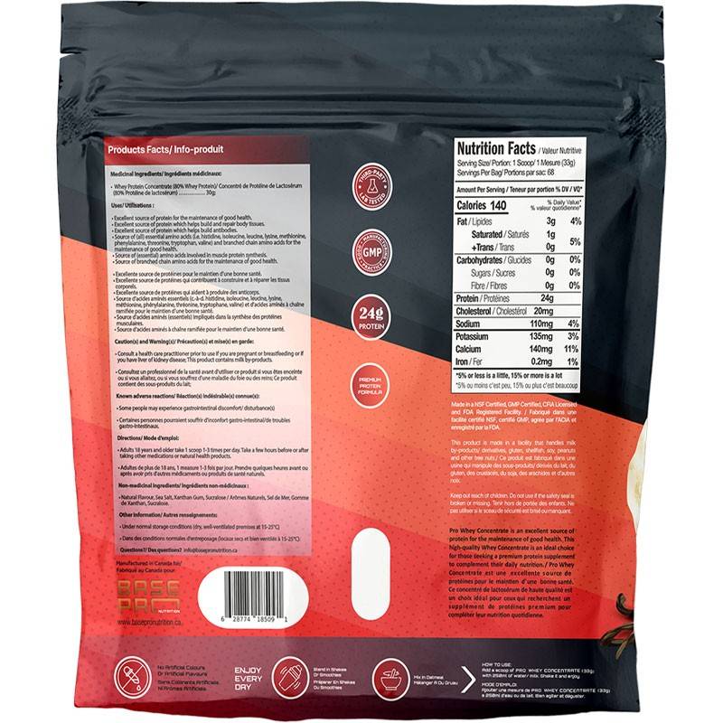 Base Pro Nutrition Pro Whey Concentrate 5lb