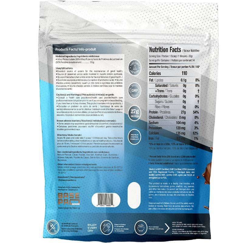 Base Pro Nutrition Pro Whey Isolate 1lb