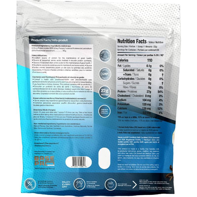 Base Pro Nutrition Pro Whey Isolate 2lb