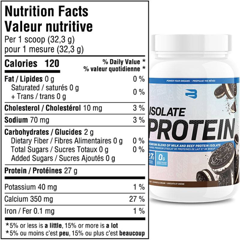 Believe Supplements Isolate Protein 1.76lb