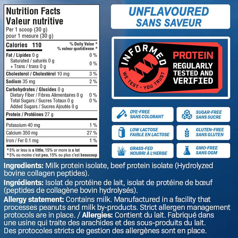 Believe Isolate Protein Unflavored 3lb