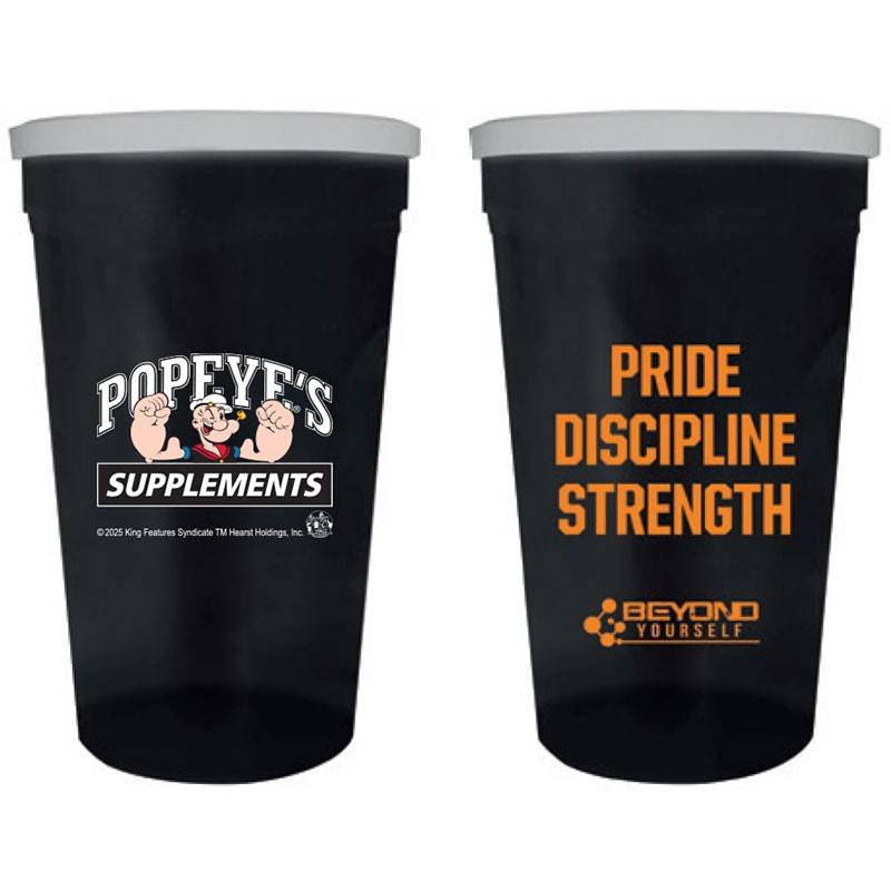 Popeye's Supplements Cup & Lid Beyond Yourself