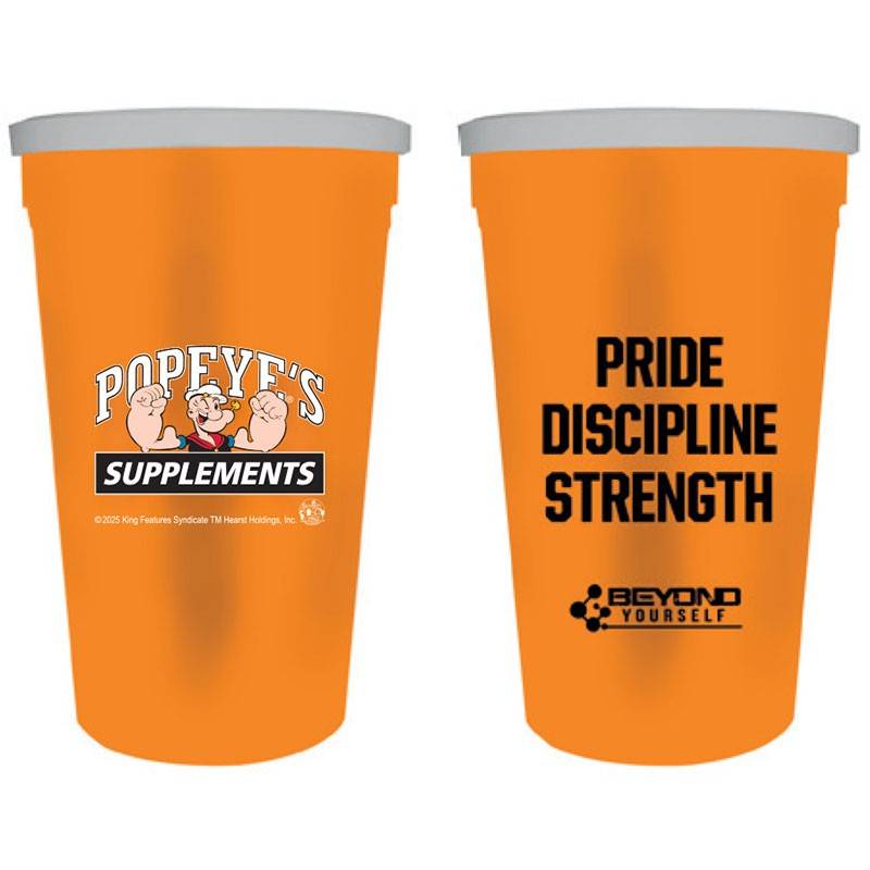 Popeye's Supplements Cup & Lid Beyond Yourself