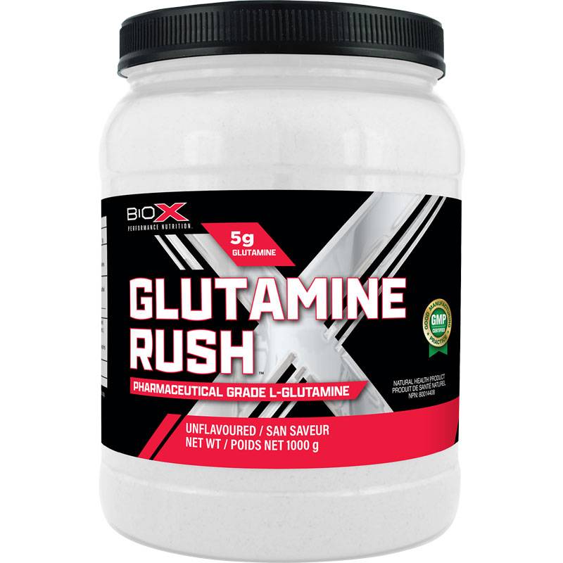 BioX Glutamine Rush 1000g (200 Servings)