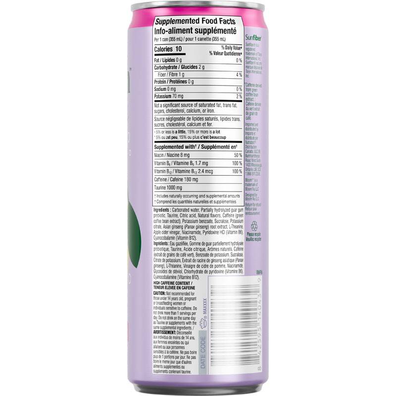 Bloom boisson énergisante 355ml