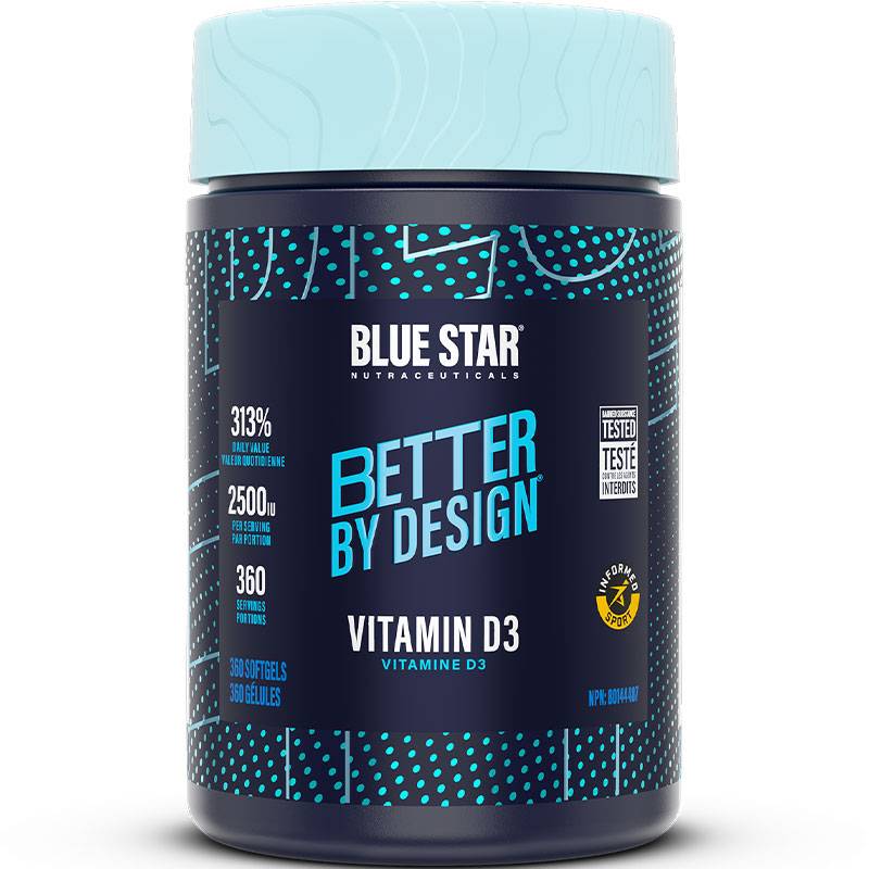 Blue Star Vitamin D3- 360 gélules