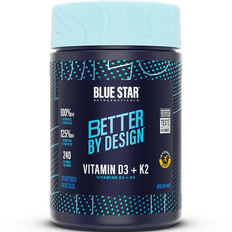 Blue Star Vitamin D3 + K2 - 240 Softgels