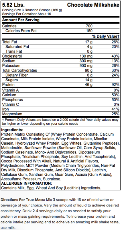 BSN True Mass 5.72lbs