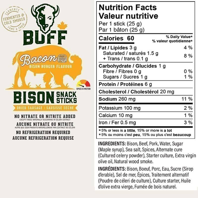 Buff Bison Snack Stick Paquet de deux
