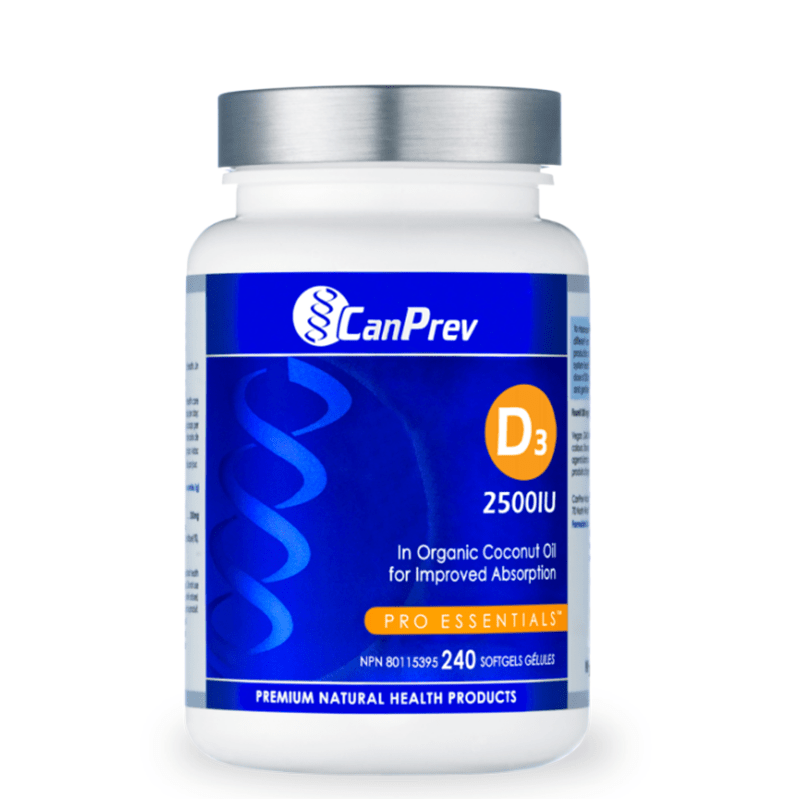 CanPrev D3 2500IU - MCT Base 240 caps