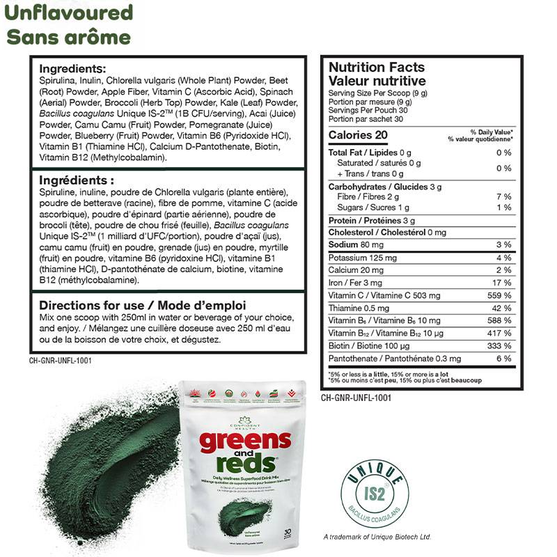 Confident Sports Greens and Red 270g