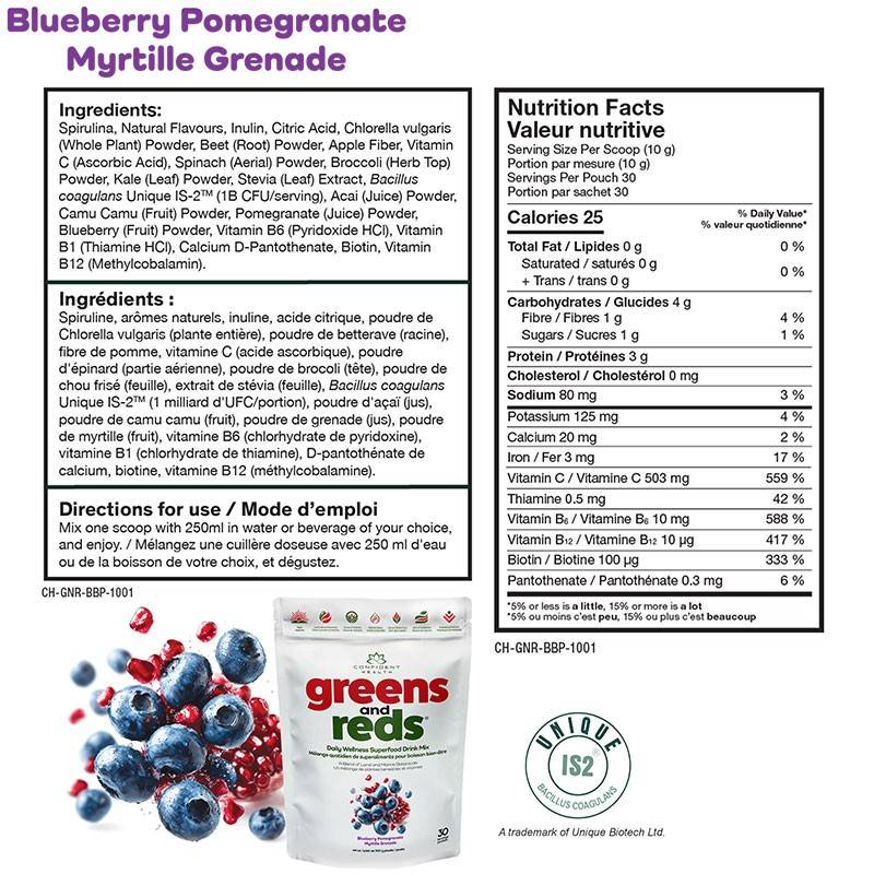 Confident Sports Greens and Red 270g