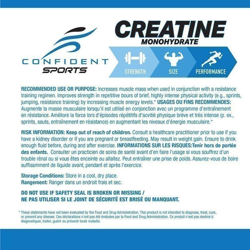 Confident Sports Creatine Monohydrate 1100g