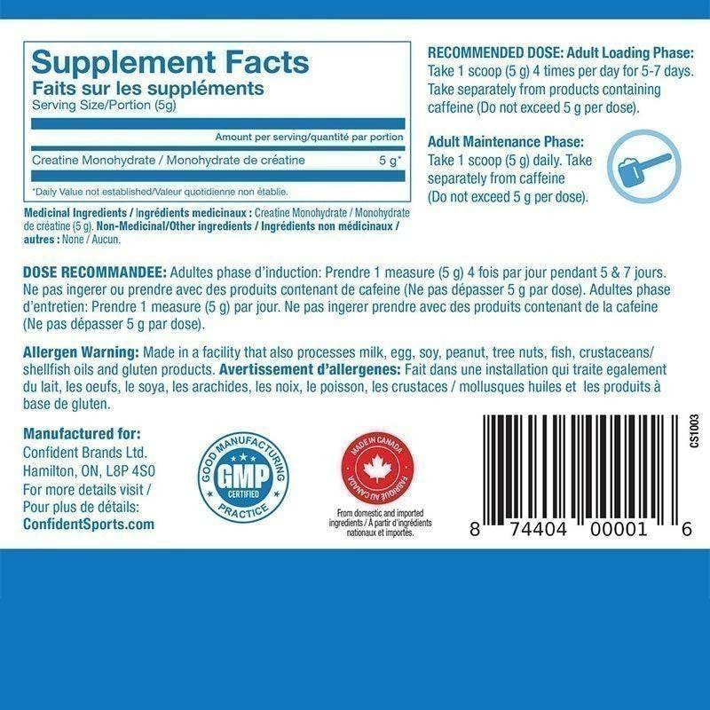 Confident Sports Creatine Monohydrate 1100g