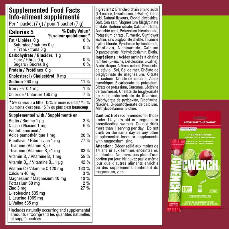 Cwench Hydration Mix - 10 pack