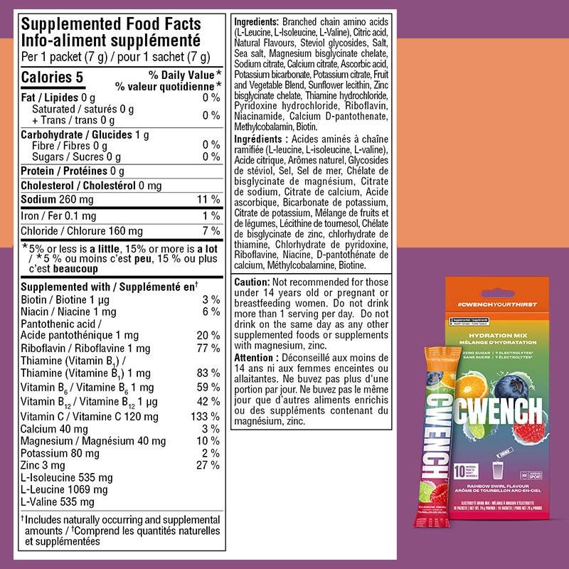 Cwench Hydration Mix - 10 pack