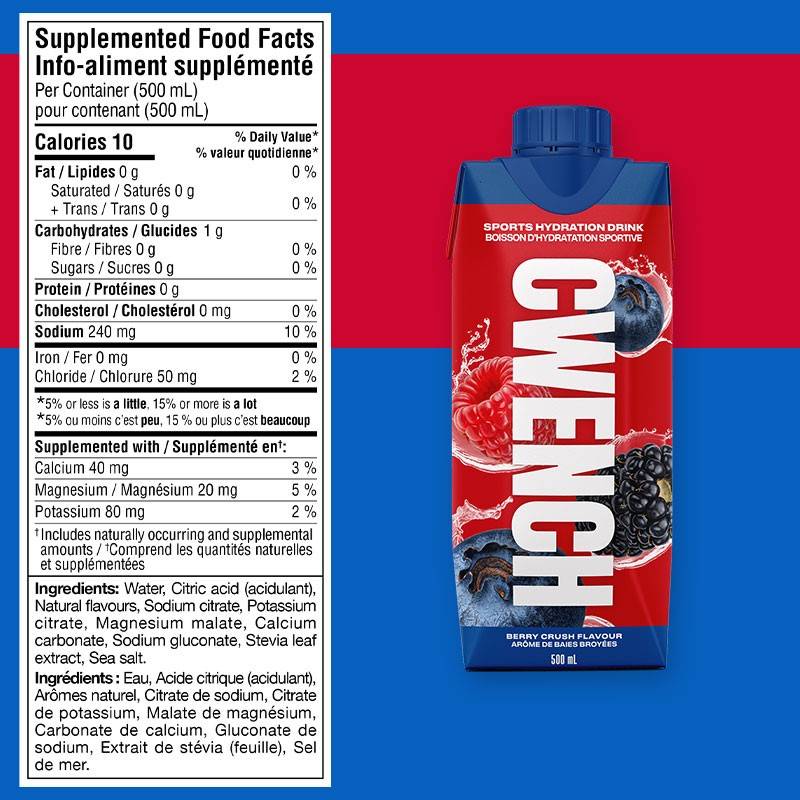Cwench Hydration Drink 500 ml - Caisse de 12