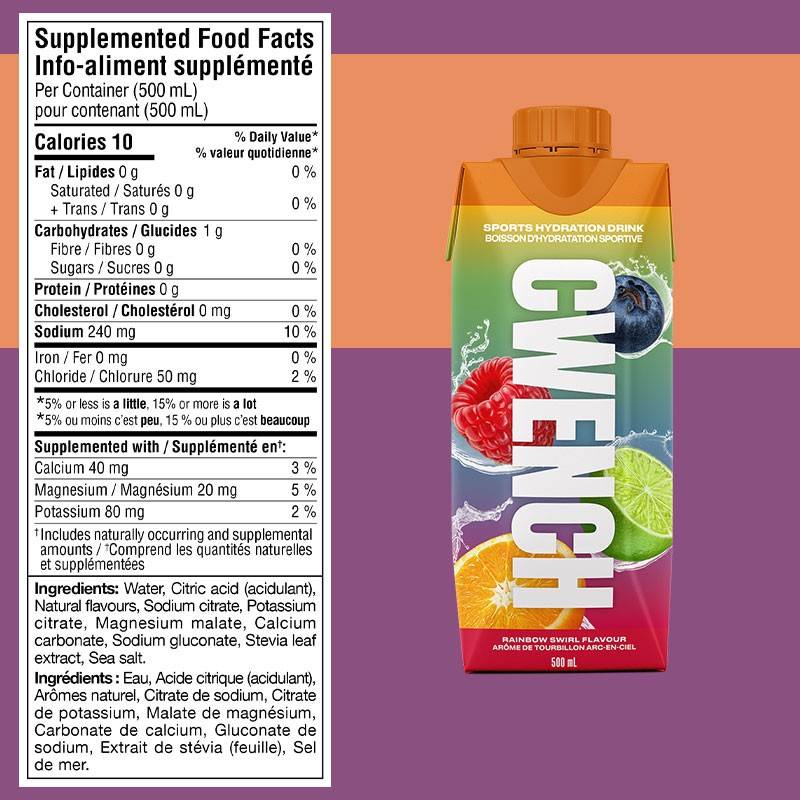 Cwench Hydration Drink 500 ml - Caisse de 12