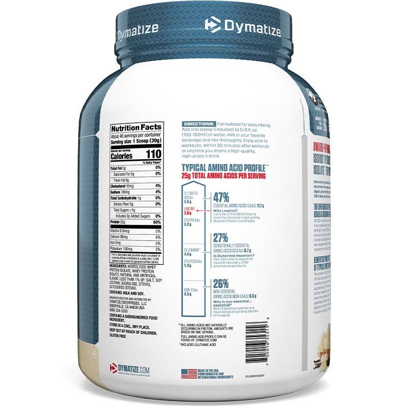 Dymatize ISO-100 Hydrolyzed Whey Isolate 3lb