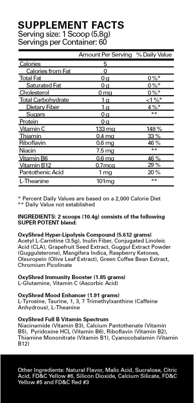 EHPLabs OxyShred 252g-288g