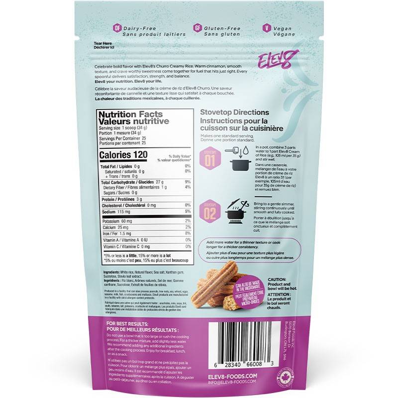 Elev8 Crème de riz - 825-932g