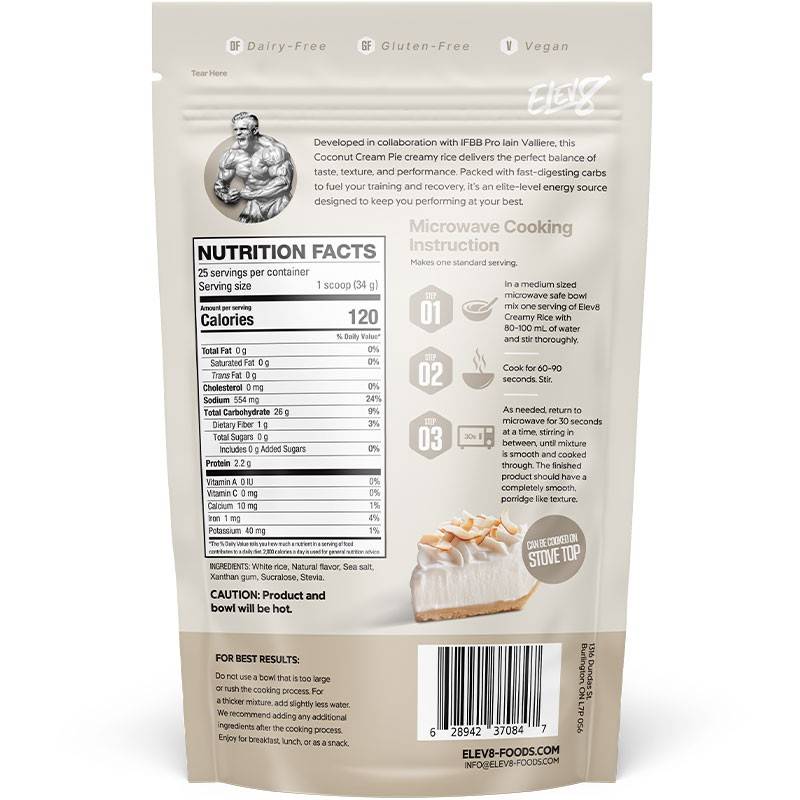 Elev8 Crème de riz - 825-932g