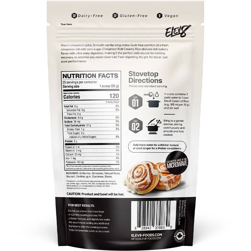 Elev8 Crème de riz - 825-932g