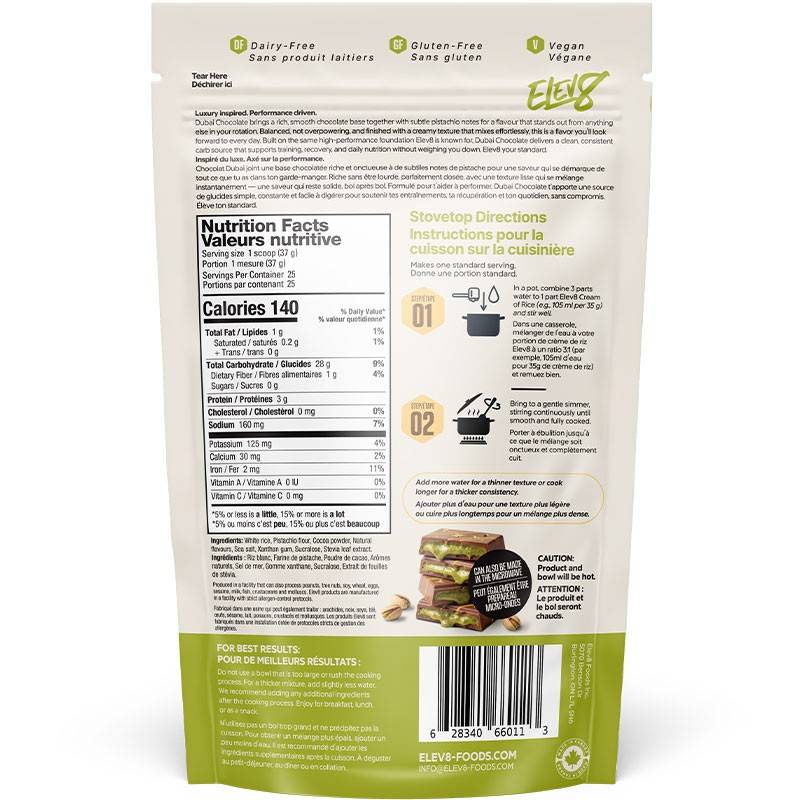 Elev8 Crème de riz - 825-932g