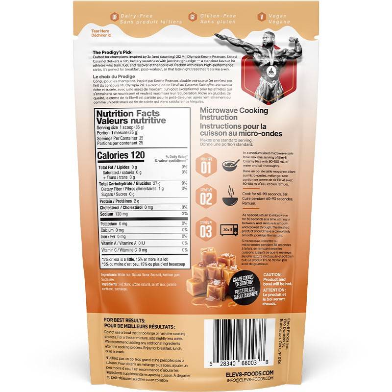Elev8 Crème de riz - 825-932g
