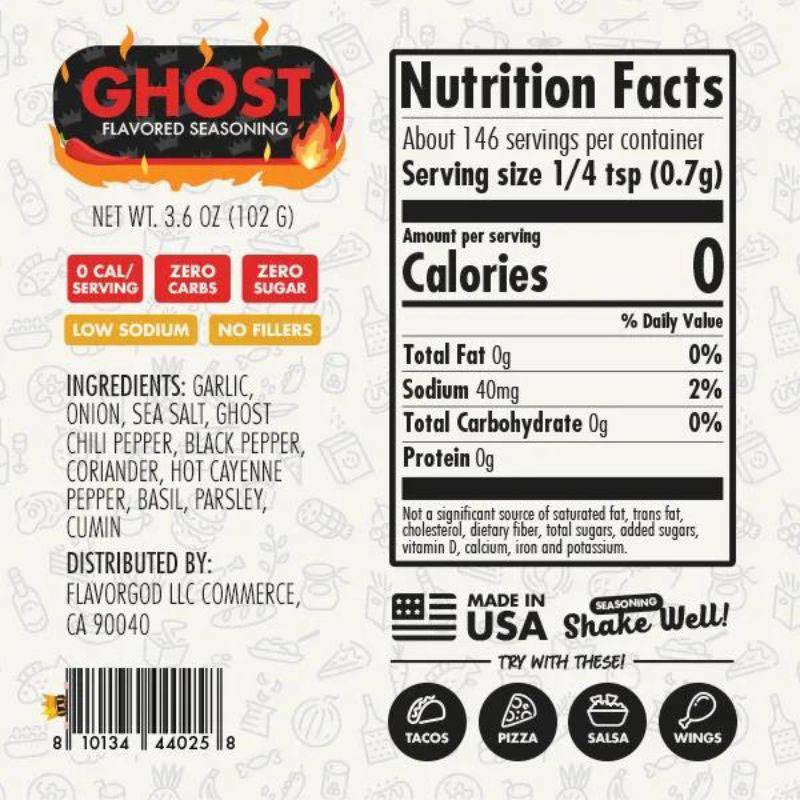 Flavour God Seasoning 4oz -  5.5oz