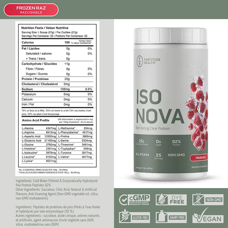 Fortitude Health Iso Nova 680g