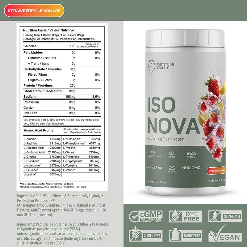 Fortitude Health Iso Nova 680g