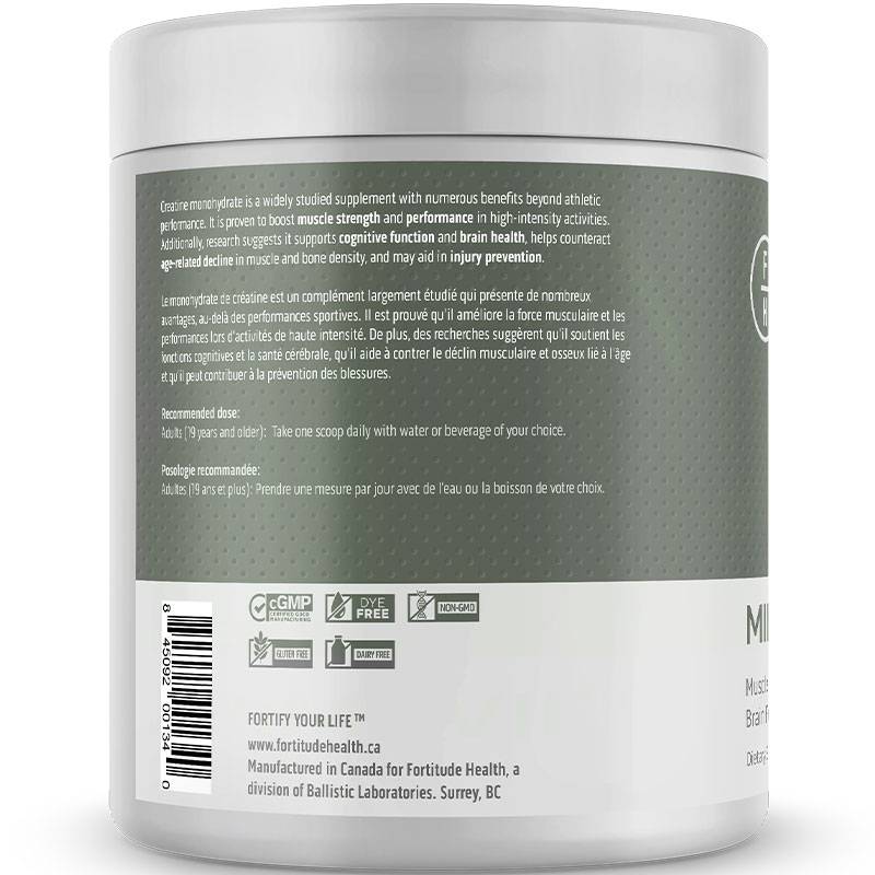 Fortitude Health Mind & Body Creatine Monohydrate 300g