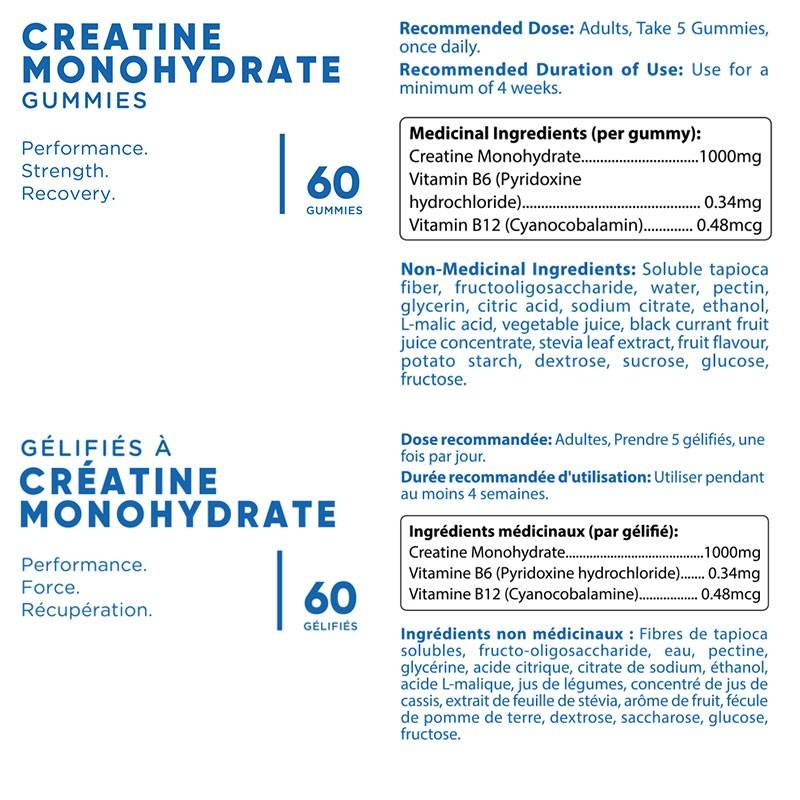 Goli Creatine Monohydrate Gummies 60 Gummies