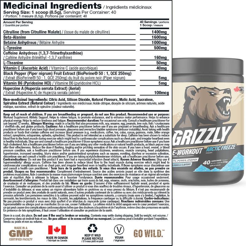 Grizzly Pre-Workout 340g