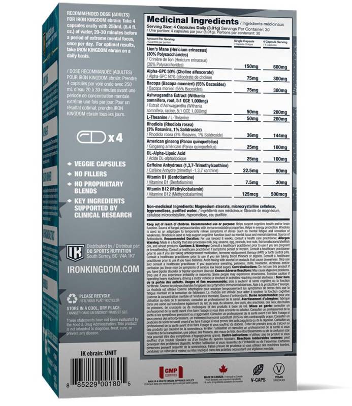 Iron Kingdom eBrain 120ct (30 Servings)