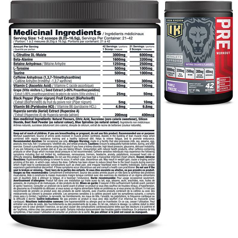 Iron Kingdom PRE Workout 336g