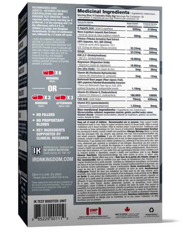 Iron Kingdom Test Booster Two Pack 360ct (60)