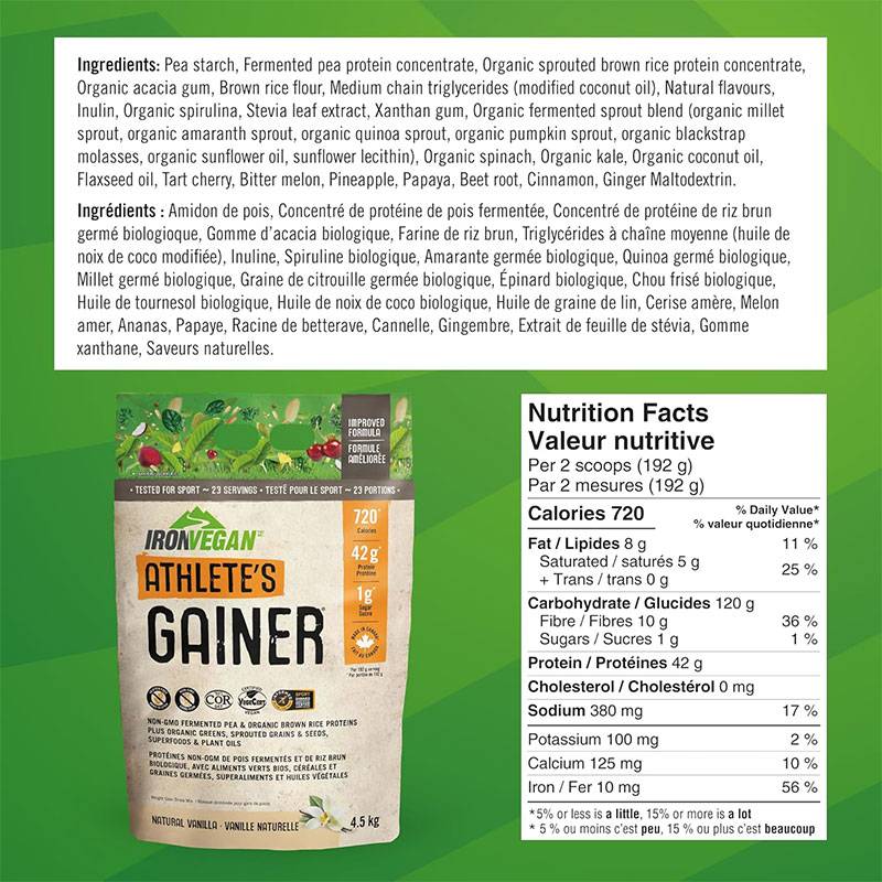 Iron Vegan Athletes Gainer 2.5kg