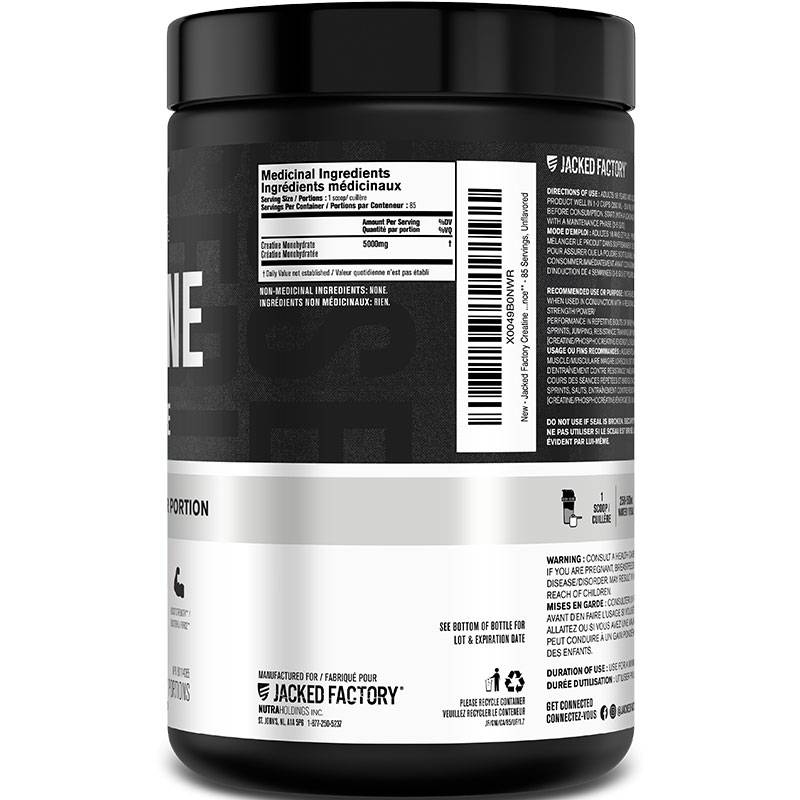 Jacked Factory Creatine Monohydrate Powder (425g)