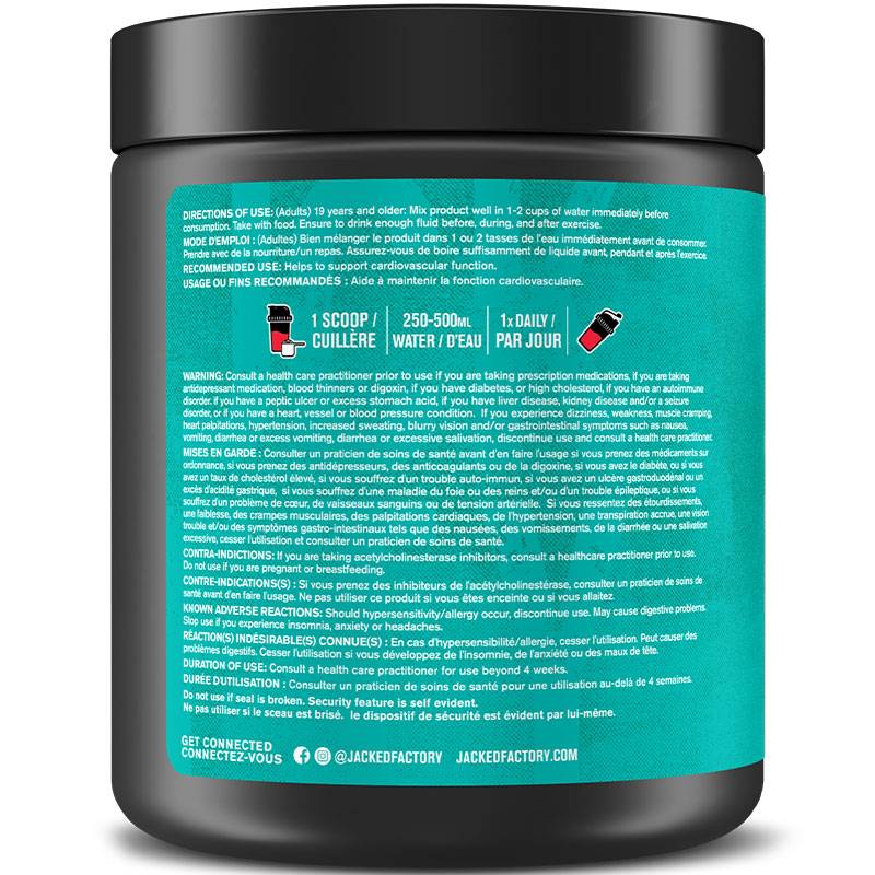 Jacked Factory Pump Surge Pre Workout Stim Free