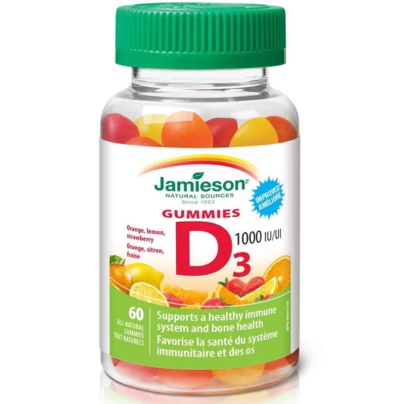 Jamieson Vitamin D 1000IU Gum 60 ct
